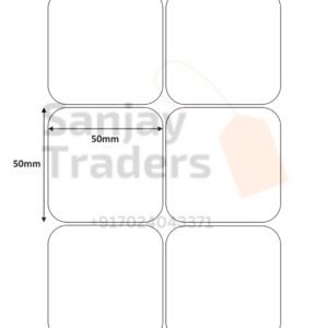 50mm X 50mm X 2up Paper labels