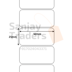 50mm X 25mm Paper labels