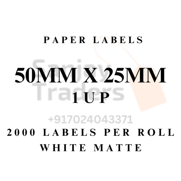 50mm X 25mm Paper labels - Image 2