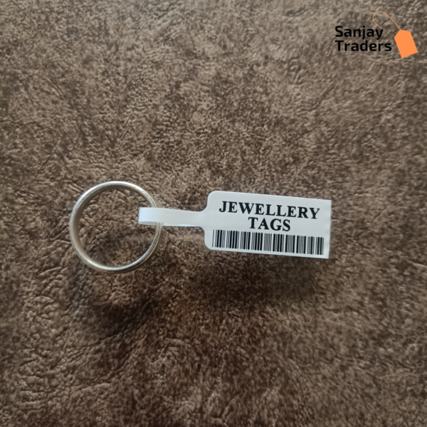 Tag roll 100mm X 13mm (55mm printing area), partial gum, jewellery and opticals barcode label - Image 4